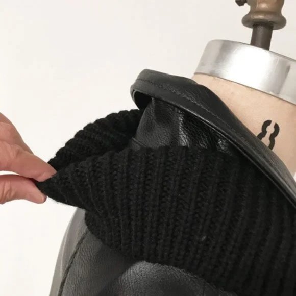 💥HOT ITEM💥 Anthropologie Ett:Twa Sweater Moto Jacket - Picture 12 of 14